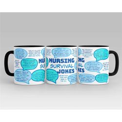 nurse mug, funny nursing mug, nursing gifts, nurse joke cup, present for nurse mom, funny gift for nurse, nursing surviv