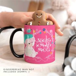 personalised christmas movie mug, secret santa gift for her, mug gift for her, mum xmas mug, hot chocolate mug xmas gift
