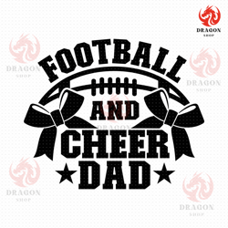 football and cheer dad svg, png, eps, pdf files, football cheer dad svg, football dad svg, cheer dad svg, dad of both pn