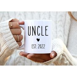 personalised uncle mug - new uncle gift - pregnancy announcement - uncle to be - uncle present - uk-made uncle gift