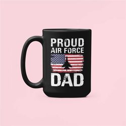 proud air force dad mug, gift for airforce dad, us air force coffee cup, usaf dad present, father's day gifts, christmas