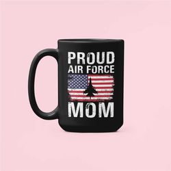 proud air force mom mug, gift for airforce mom, us air force coffee cup, usaf mom present, mother's day gifts, christmas