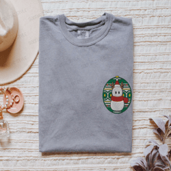 embroidered snowman ornament sweatshirt, christmas snowman sweatshirt, for family
