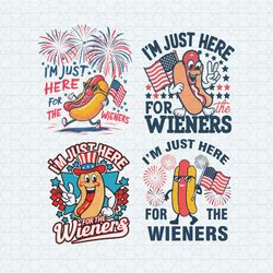i'm just here for the wieners svg png bundle