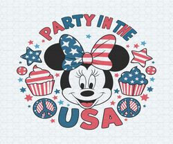party in the usa 4th of july minnie svg