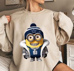 cartoon minions x dallas cowboys football team shirt