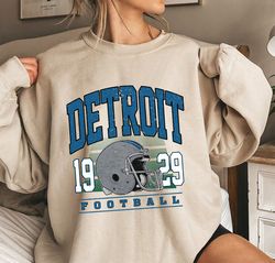 vintage detroit lions est 1929 football team shirt