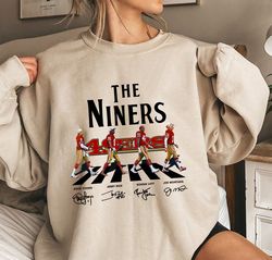 vintage the niners 49ers abbey road shirt, football team shirt
