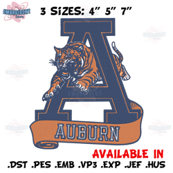 auburn tigers logo embroidery design, sport embroidery, ncaa logo sport embroidery, embroidery design - embroidery store