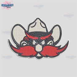 texas tech red raiders mascot embroidery designs