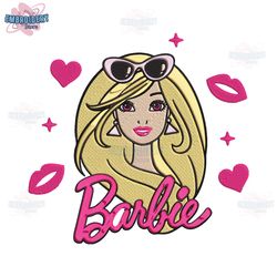 barbie girl logo embroidery png