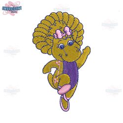 girl baby bop embroidery png