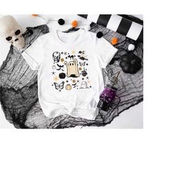 halloween doodles shirt, halloween sweatshirt, pumpkin sweatshirt, halloween witch tee, halloween things shirt, spooky s