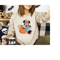 halloween minnie mouse shirt, minnie pumpkin sweatshirt, disneyworld halloween boo t-shirt, disneyland halloween party,