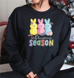 happy easter day sweatshirt, hunting season sweater, easter peeps sweatshirt and hoodie, a206