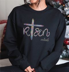 he is risen hoodie retro, faith based sweater, jesus sweatshirt, christian easter, bible verse, christian apparel, a330
