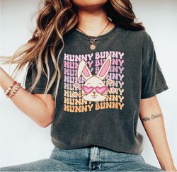 hunny bunny shirt, happy easter day shirt, easter bunny unisex crewneck shirt, a227