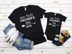 fathers day 2020, fathers day gift for husband, our first fathers day, first fathers day gift, matching dad and son, fam