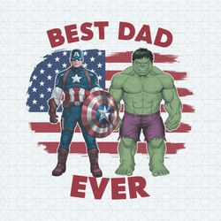 best dad ever captain america and hulk png