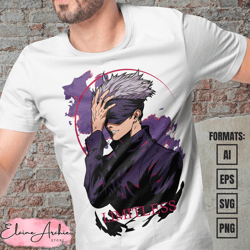 premium jujutsu kaisen anime vector t-shirt design template 25