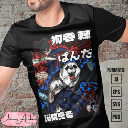premium jujutsu kaisen anime vector t-shirt design template 32