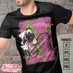 premium mitsuri demon slayer anime vector t-shirt design template 3