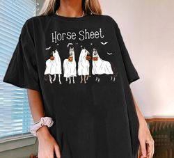 horse sheet shirt, ghost horses shirt, funny halloween shirt, horse lover shirt, funny horse shirt, fall shirt