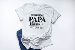 my favorite people call me grandpa, custom grandpa shirt, fathers day gift, personalized gift for grandpa, birthday gift