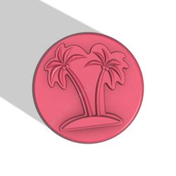 palm trees stl file for vacuum forming and 3d print