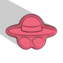 sun hat and sunglasses stl file for vacuum forming and 3d printing