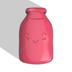 milk bottle stl file for vacuum forming and 3d printing