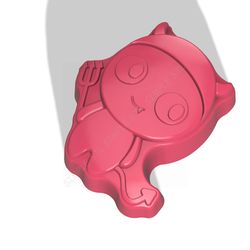 cute devil stl file for vacuum forming and 3d printing