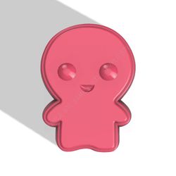 cute ghost stl file for vacuum forming and 3d printing