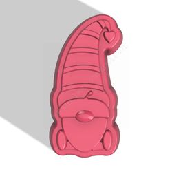 gnome acorn stl file for vacuum forming and 3d printing