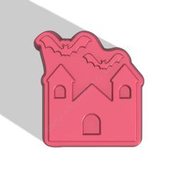 haunted castle stl file for vacuum forming and 3d printing