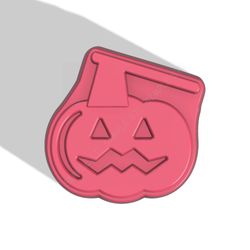 jack o'lantern with axe stl file for vacuum forming and 3d printin