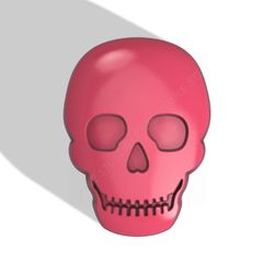 skull stl file for vacuum forming and 3d printing