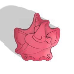 unicorn witch stl file for vacuum forming and 3d printing 2