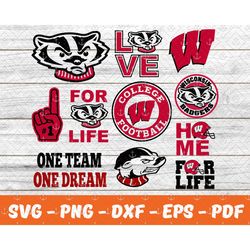 wisconsin badgers bundle svg, wisconsin badgers svg, ncaa svg, instant download