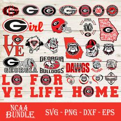 georgia bulldogs svg bundle, georgia bulldogs svg, sport svg, ncaa svg, png, dxf, eps digital file.