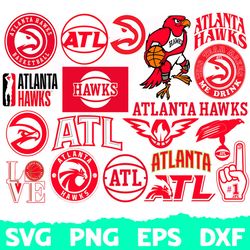 atlanta hawks bundle svg, atlanta hawks svg,basketball svg