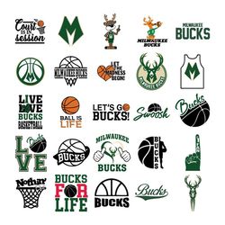 milwaukee bucks bundle svg, milwaukee bucks svg, nba bundle svg, sport svg