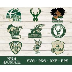 milwaukee bucks bundle svg, milwaukee bucks svg, nba bundle svg, sport svg