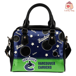 personalized american hockey awesome vancouver canucks shoulder handbag, lady leather handbags
