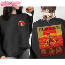 vintage tyler childers sweatshirt send in the hounds tour printed 2 sides, custom shirt