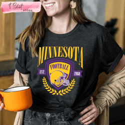 vintage vikings t shirt minnesota vikings gift, custom shirt