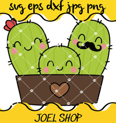 cute cactus family svg cactus svg