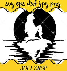 mermaid svg png eps dxf cricut silhouette