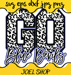 go blue devils leopard svg, leopard svg, go blue devils svg