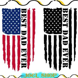 best dad ever american flag svg